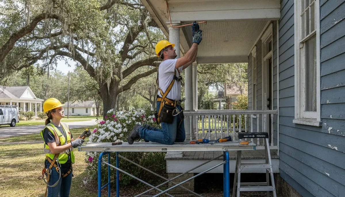 Lafayette, LA plumber repairing a sink for a residential plumbing service call
