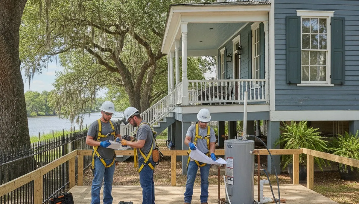 Plumber repairing a leak in Lafayette, LA for residential plumbing service