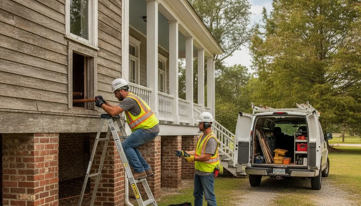 Plumber repairing pipes in Lafayette, LA for local plumbing repair service