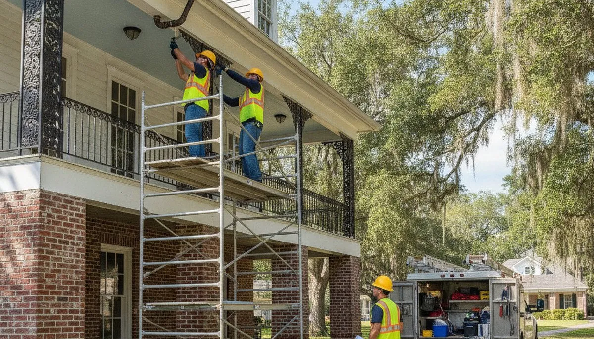Plumber repairing a pipe in Lafayette, LA for reliable plumbing repair service