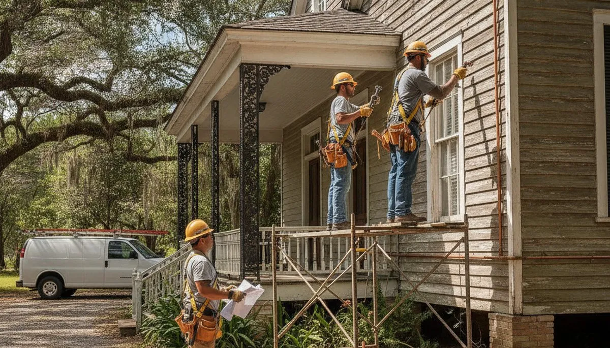 Lafayette, LA plumber repairing a residential plumbing leak for local plumbing service