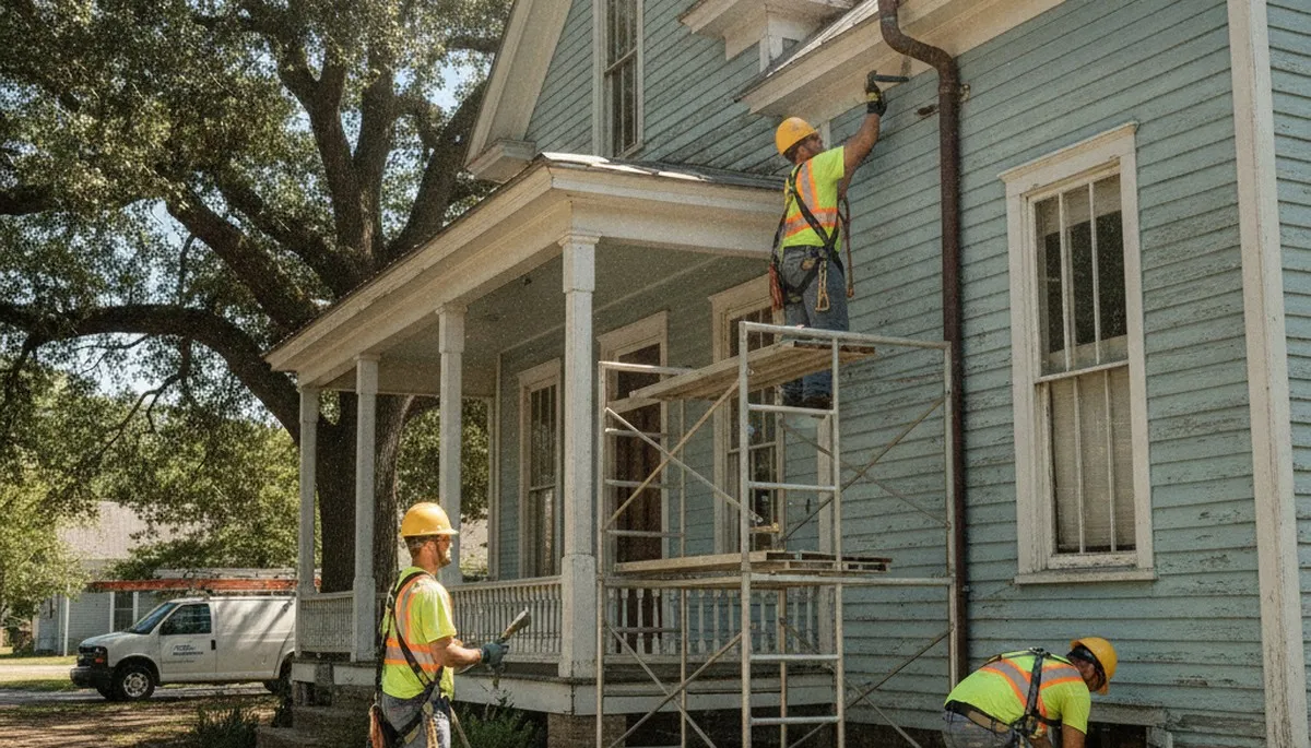 Plumber repairing a pipe in Lafayette, LA for emergency plumbing service