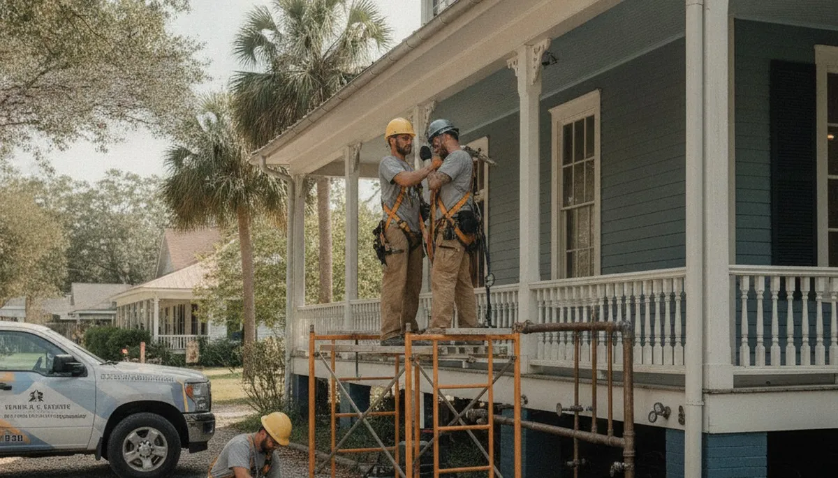 Plumber repairing a leak for a Lafayette, LA plumbing service call