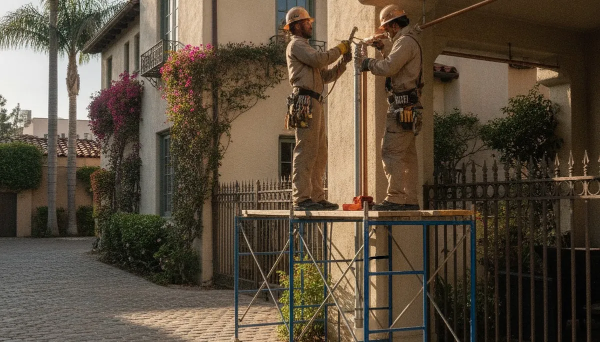 Plumber repairing a pipe in Lafayette, LA for reliable plumbing service