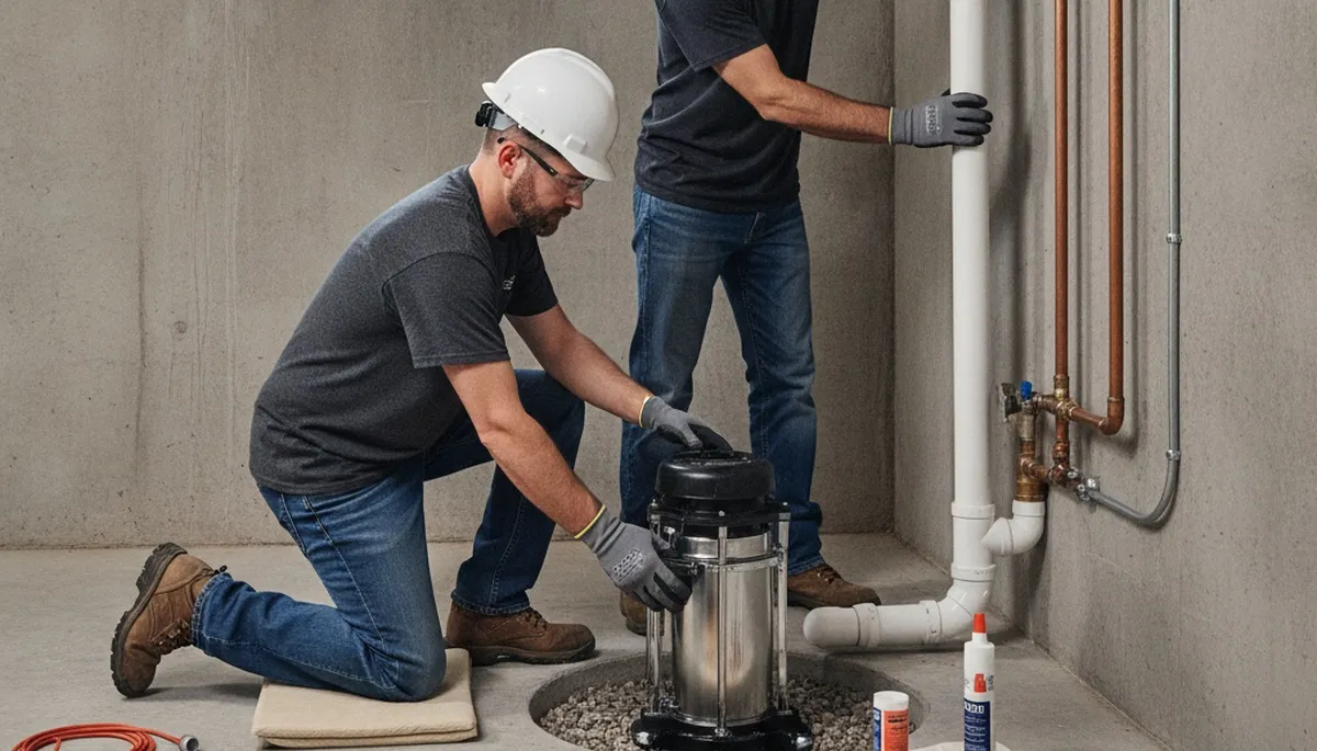 Sump pump installation for Lafayette, LA home flood protection by On Call Plumbers
