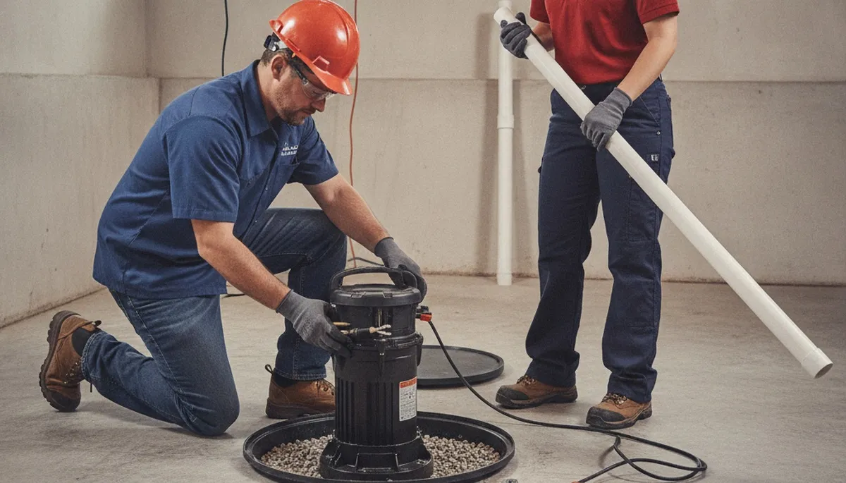 Sump pump installation for Lafayette, LA homes to protect crawl spaces from flooding
