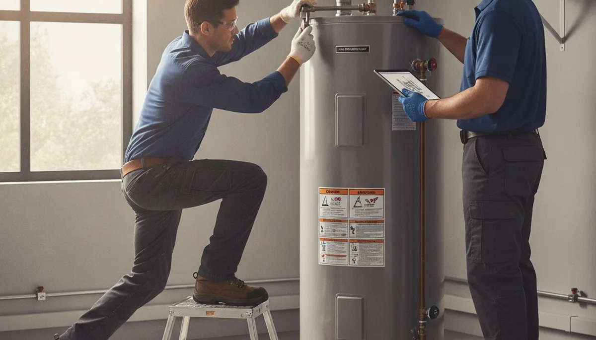 Water heater repair technician serving Lafayette, LA for residential plumbing service